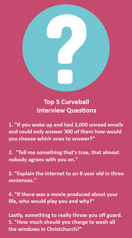 5 Interview questions - curveball