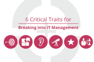 Critical step to becoming an IT Manager