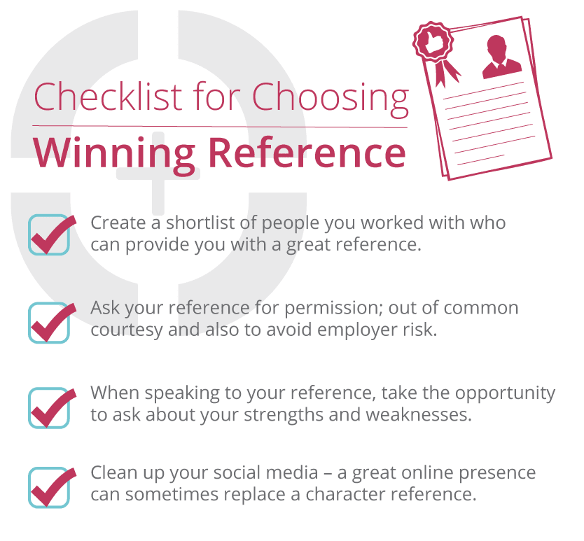 A checklist for getting a winning reference