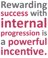 Rewarding success is an important part of the retention strategy