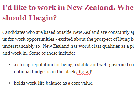 Want to work in New Zealand?
